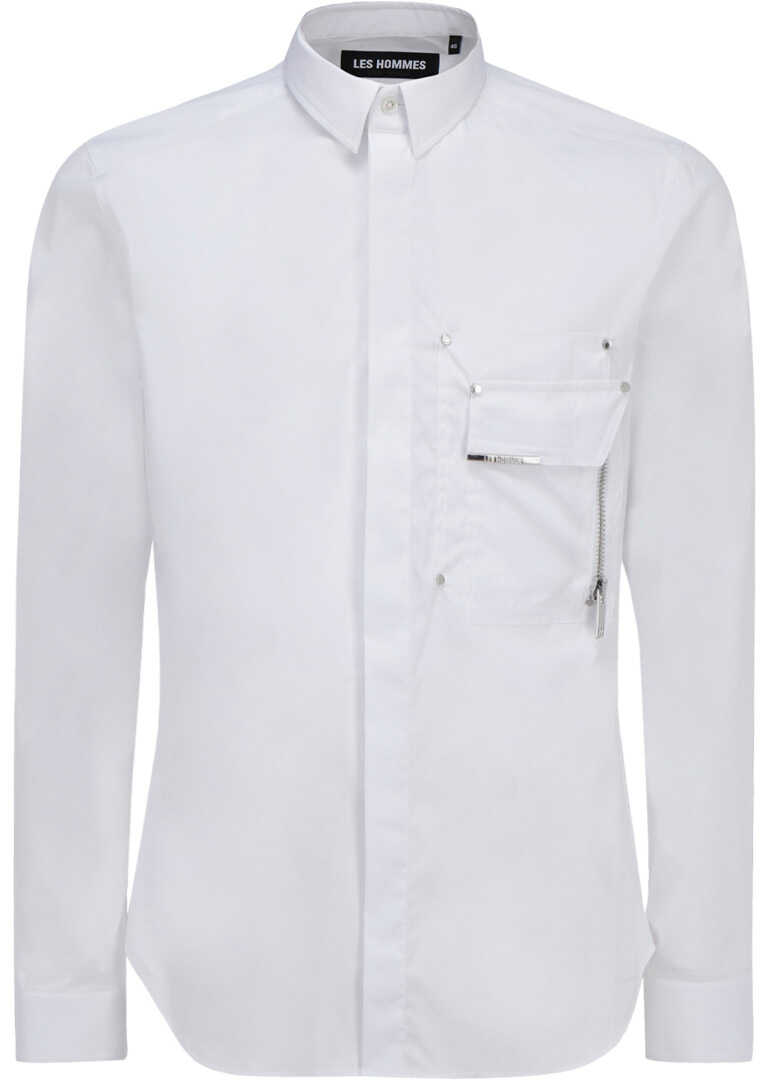 Les Hommes Shirt LLS506463U WHITE