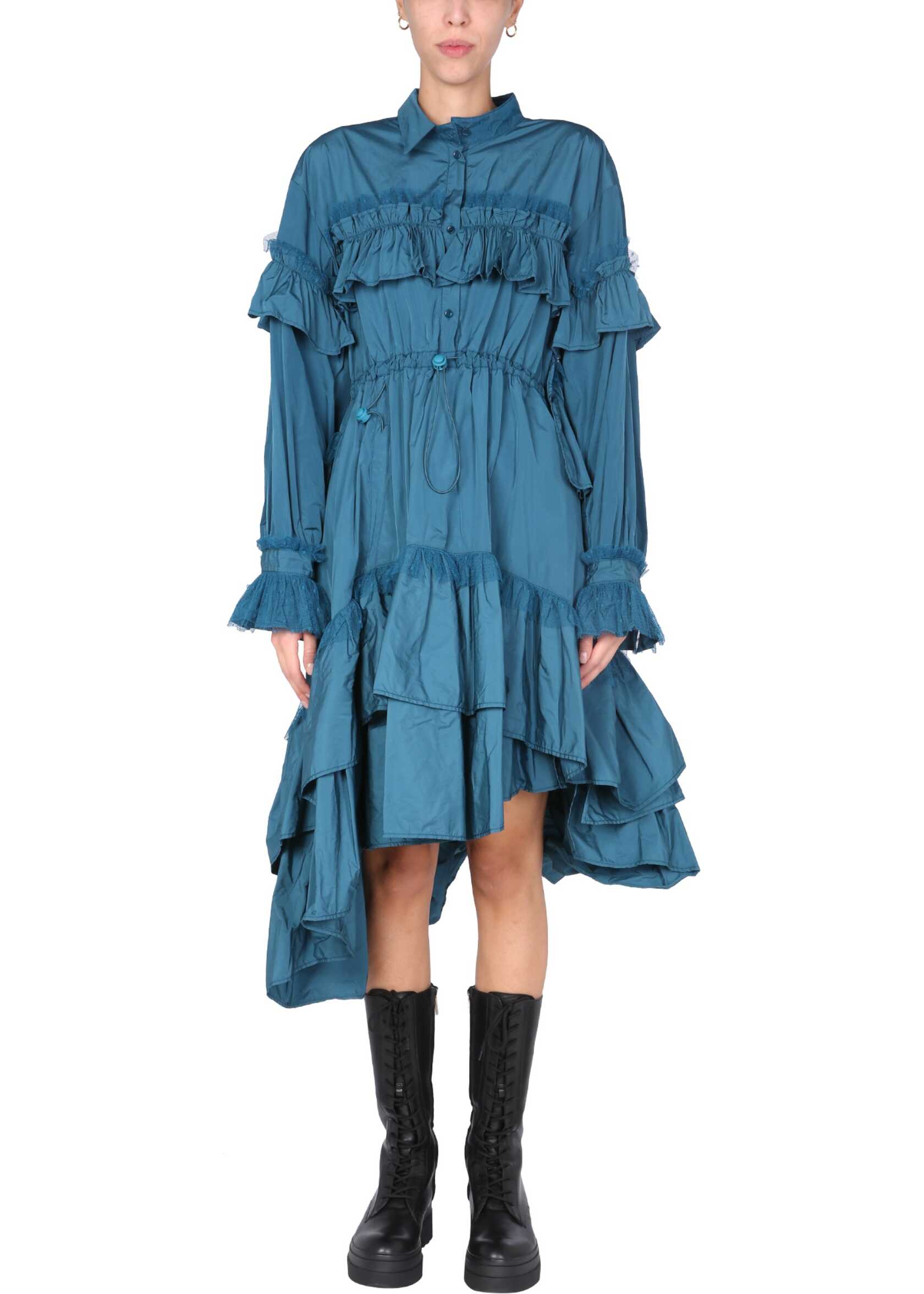 RED VALENTINO Taffetas Dress AZURE