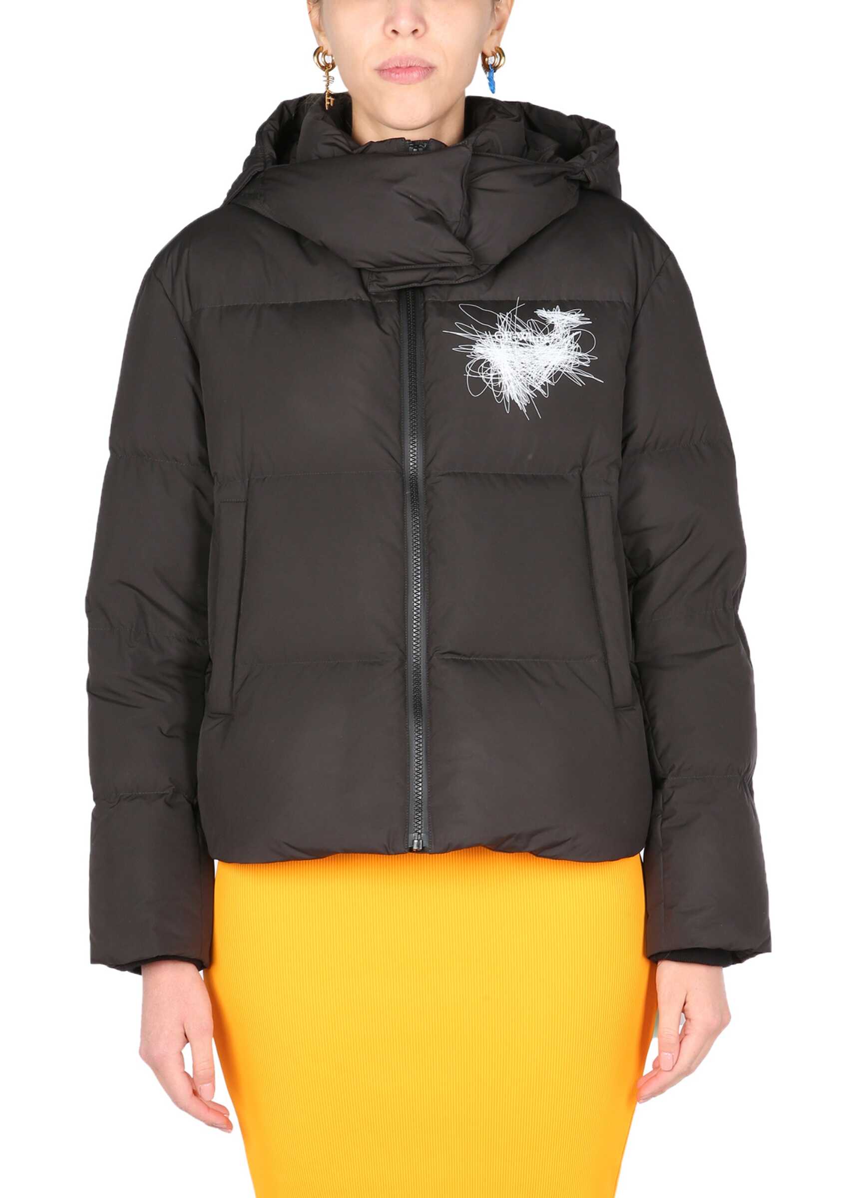 Off-White "Pen Arrow" Down Jacket OWED001_F21FAB0021001 BLACK