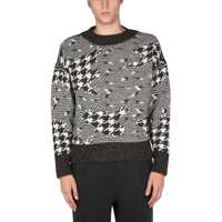 Pulovere Ermenegildo Zegna Sweater With Geometric Inlay