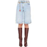 Pantaloni scurti Bermuda With Logo Print Femei