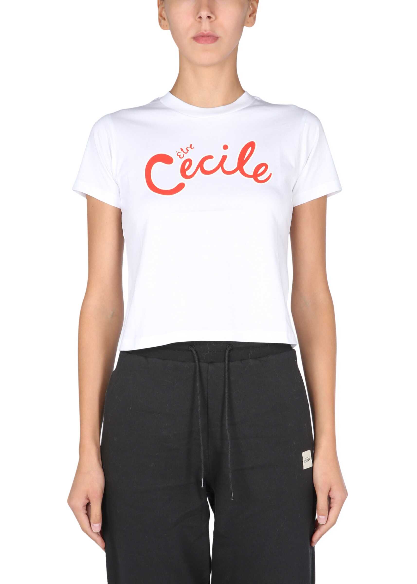 Être Cécile T-Shirt With Logo Print ECECILE-CR-T_WHITE WHITE