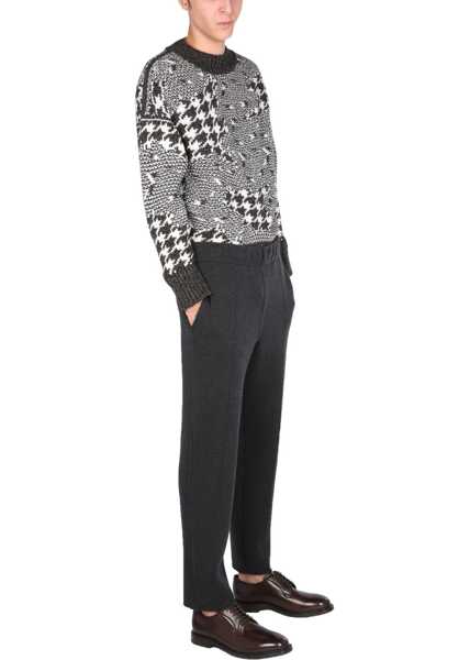 Pantaloni casual Ermenegildo Zegna Double Knitted Jogging Pants CHARCOAL Barbati (BM 8641263) 2
