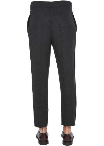 Pantaloni casual Ermenegildo Zegna Double Knitted Jogging Pants CHARCOAL Barbati (BM 8641263) 4