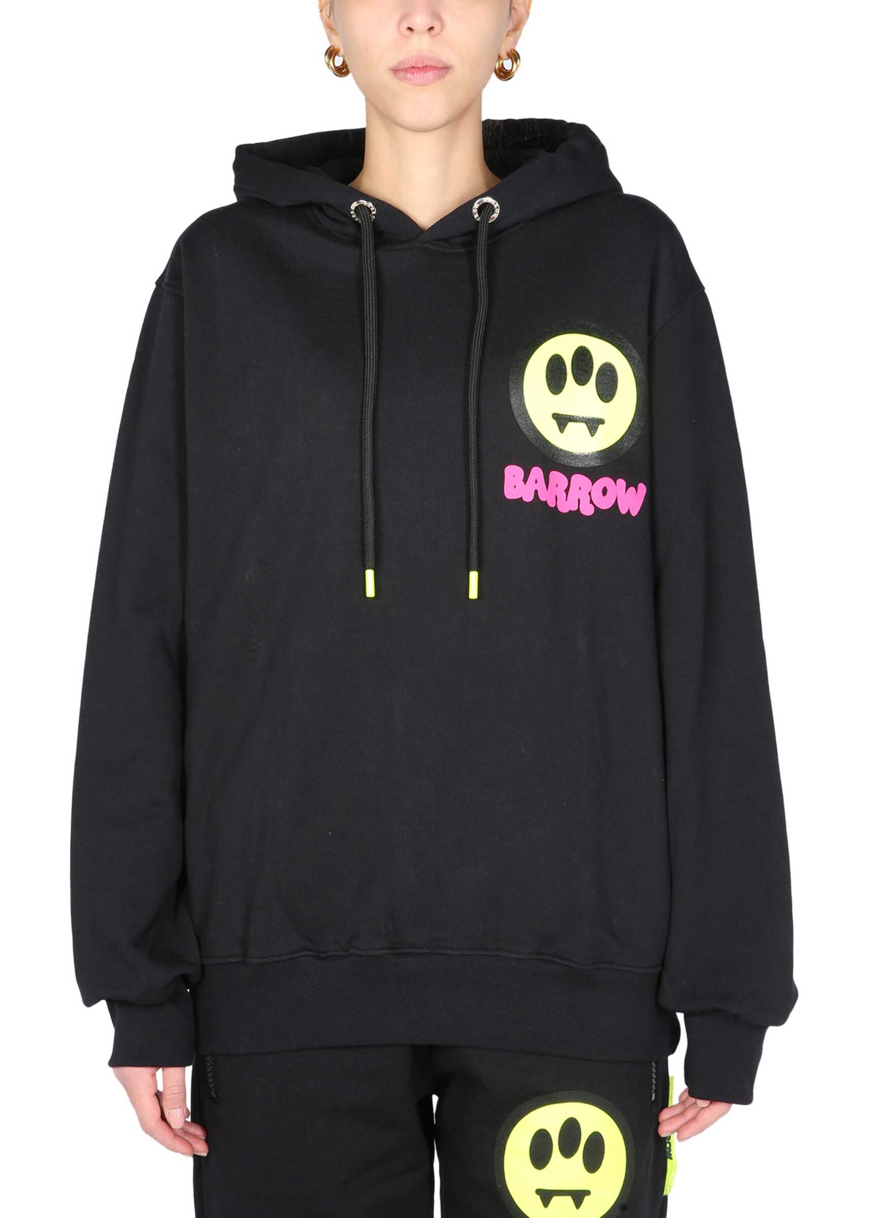 BARROW Sweatshirt With Logo Print 029948_110 BLACK