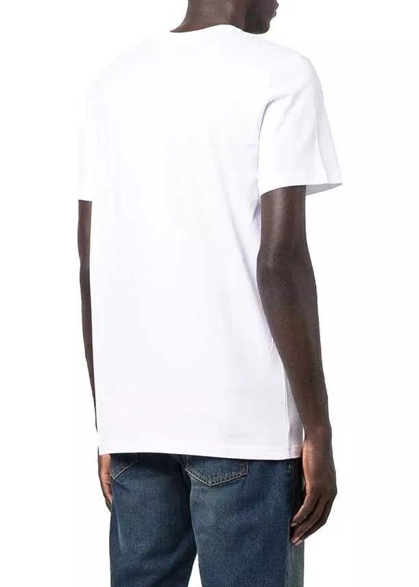 Tricouri Moschino T-shirt ZJ0714 White Barbati (BM 8641338) 5