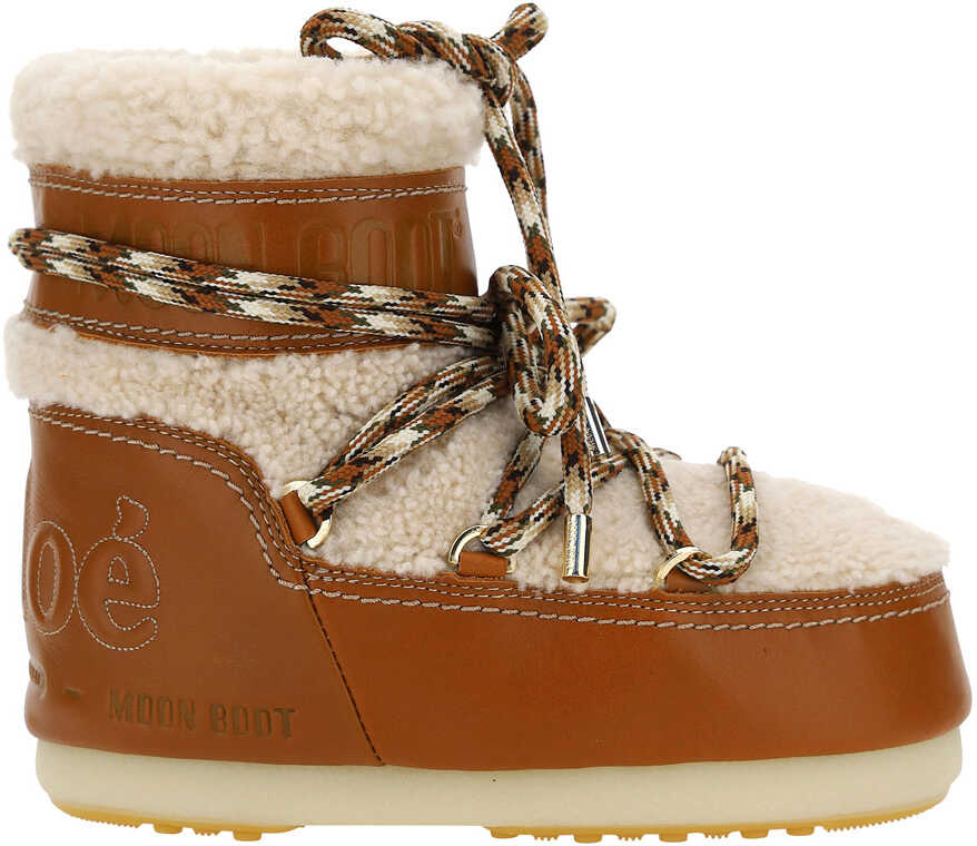 Chloe Chloé Moon Boots CHC21W535W1 LUMINOUS OCHRE