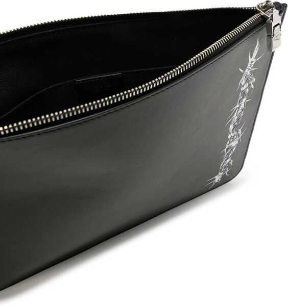 Genti de mana Givenchy Leather Pouch BLACK Barbati (BM 8641995) 5