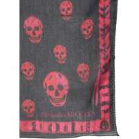 Esarfe Alexander McQueen Dama - Esarfe Alexander McQueen Whipstitch Skull Scarf BLACK Femei (BM 8642037) - B-mall.ro