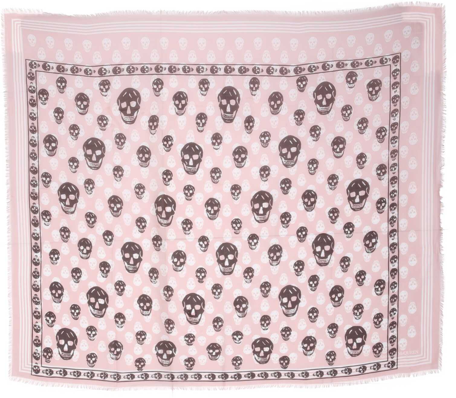 Alexander McQueen Skull Biker Scarf 657181_3418Q5764 PINK