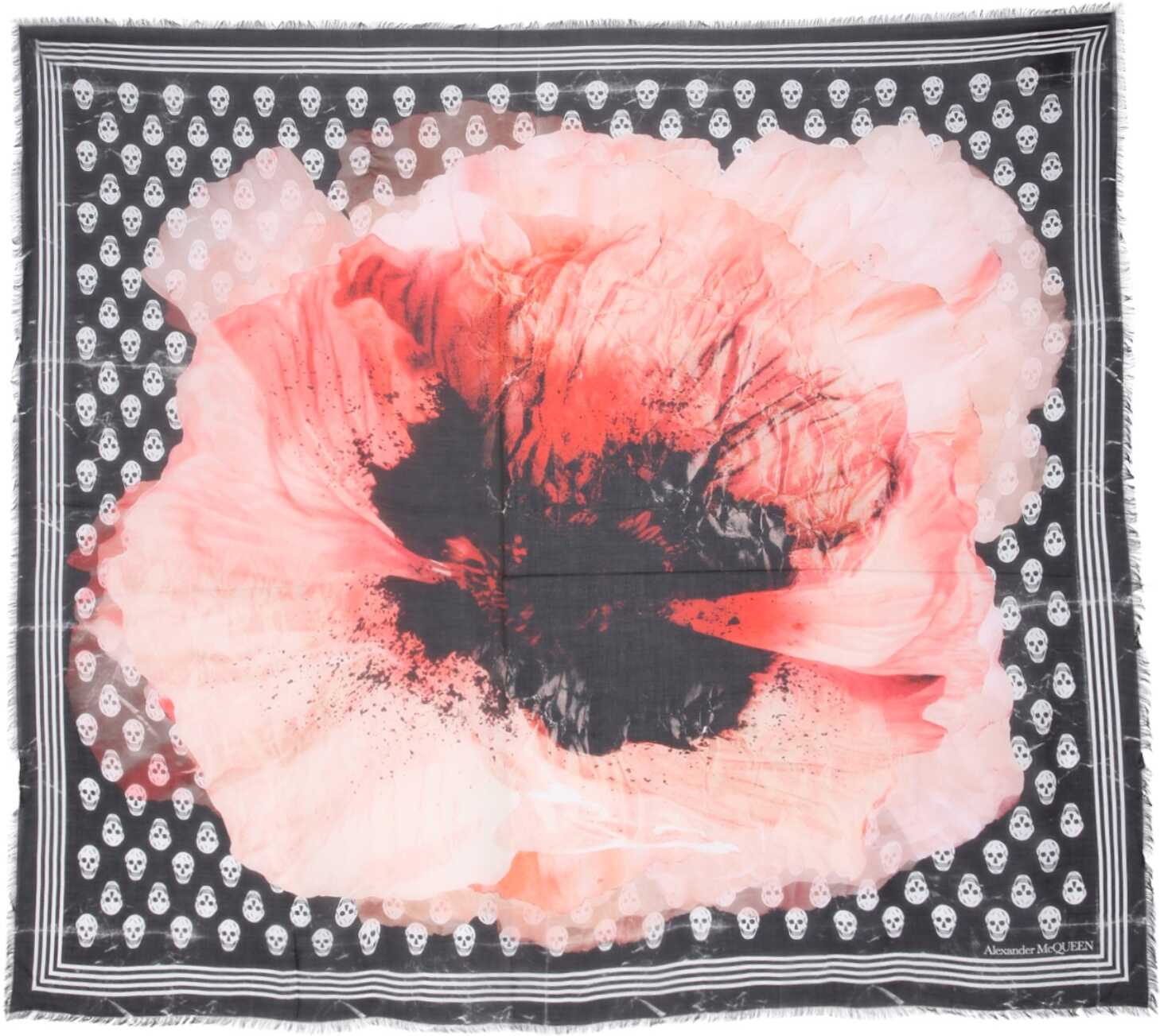 Alexander McQueen Biker Paper Bloom Scarf 678093_3418Q1072 MULTICOLOUR