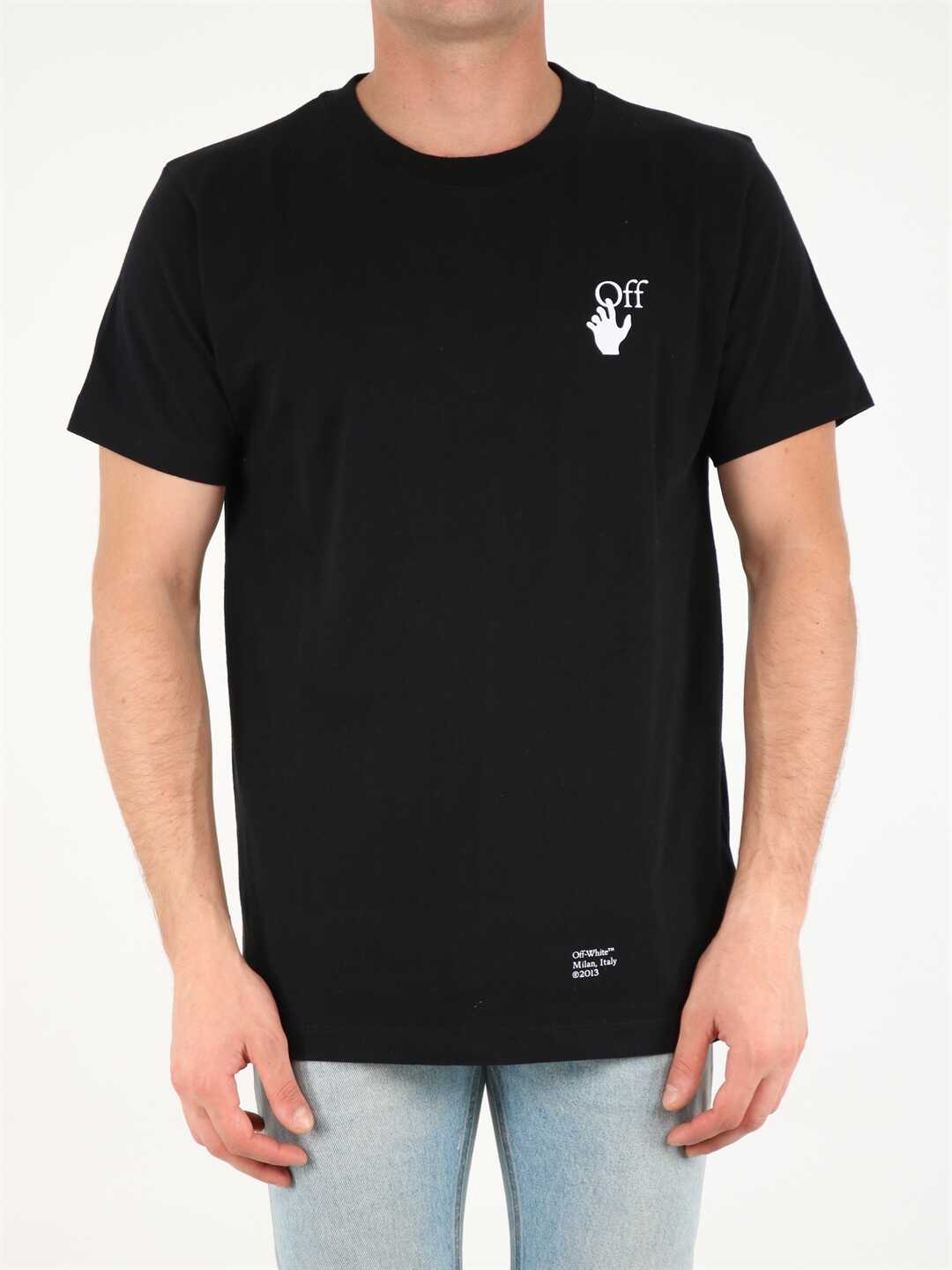 Off-White Arrow Caravaggio T-Shirt OMAA027F21JER013 Black