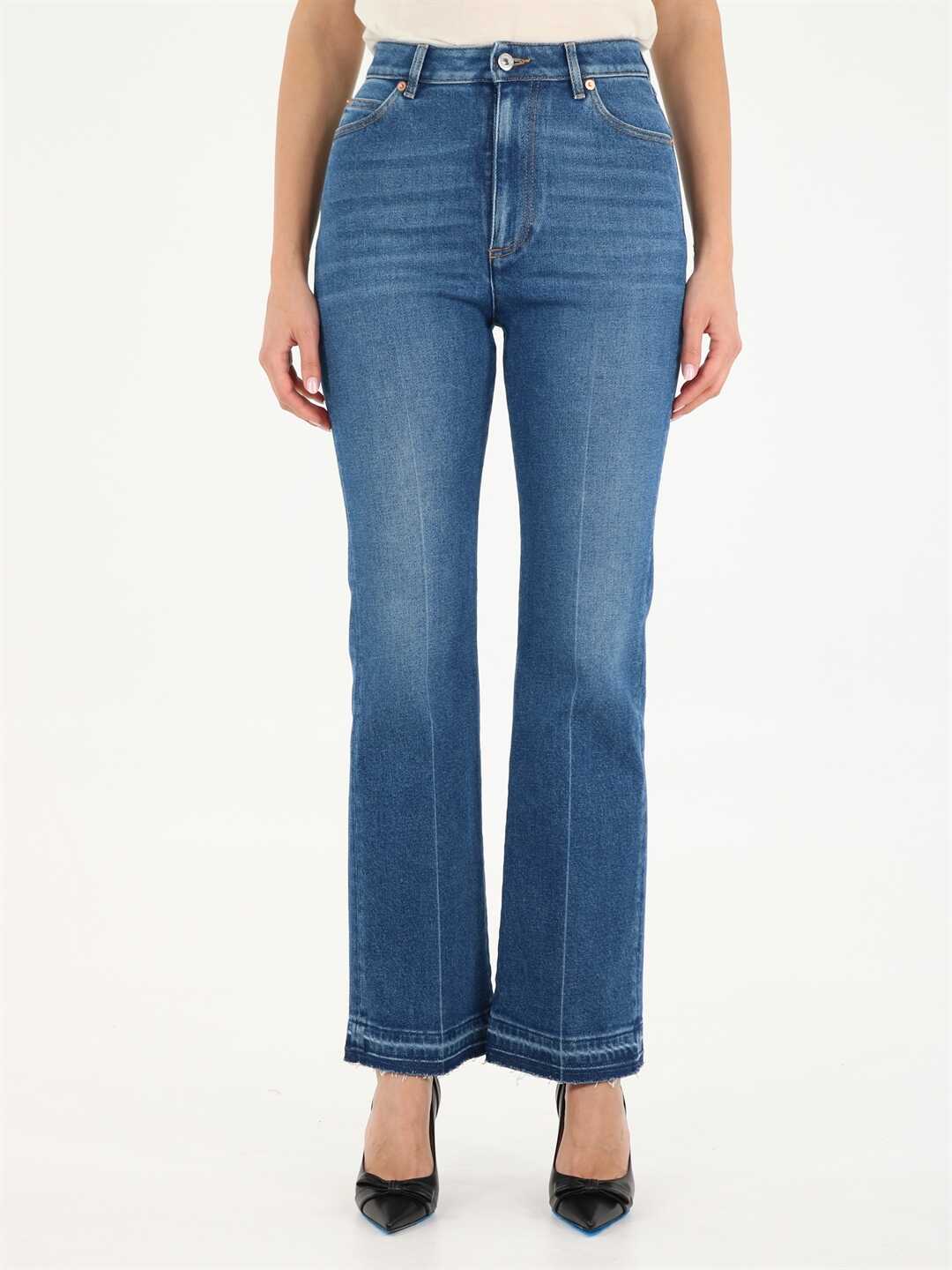 Valentino Garavani Flared Jeans In Denim BLUE