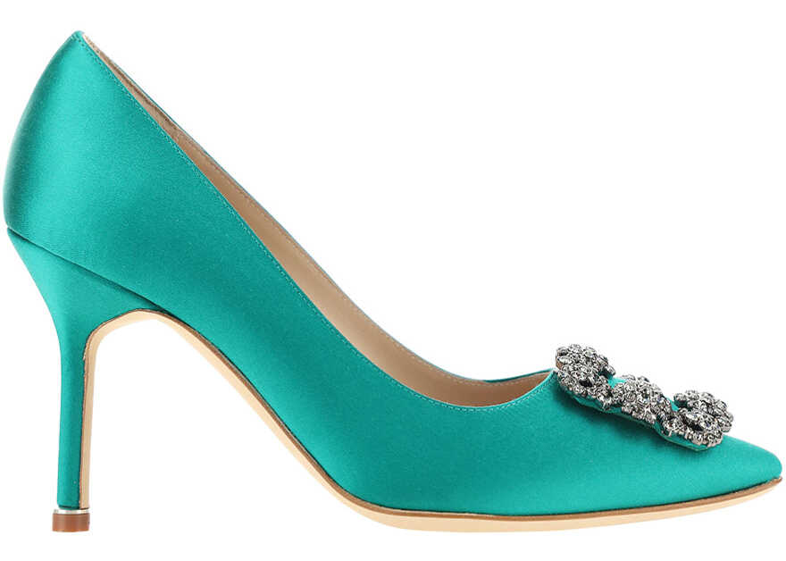 Manolo Blahnik Hangisi Pumps 9XX0663 GREEN