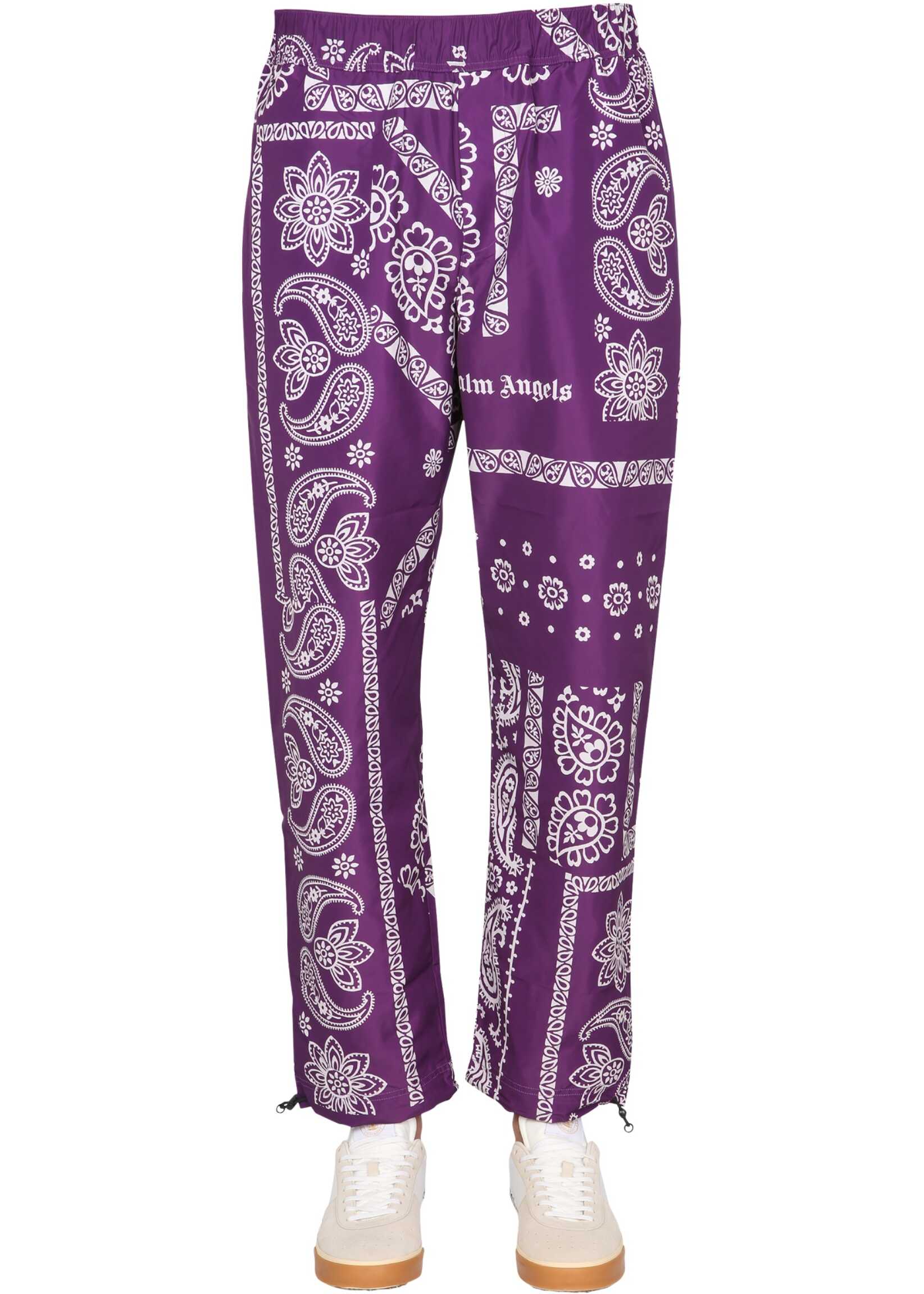 Palm Angels Bandana Print Trousers PMCA051_F21FAB0013701 PURPLE