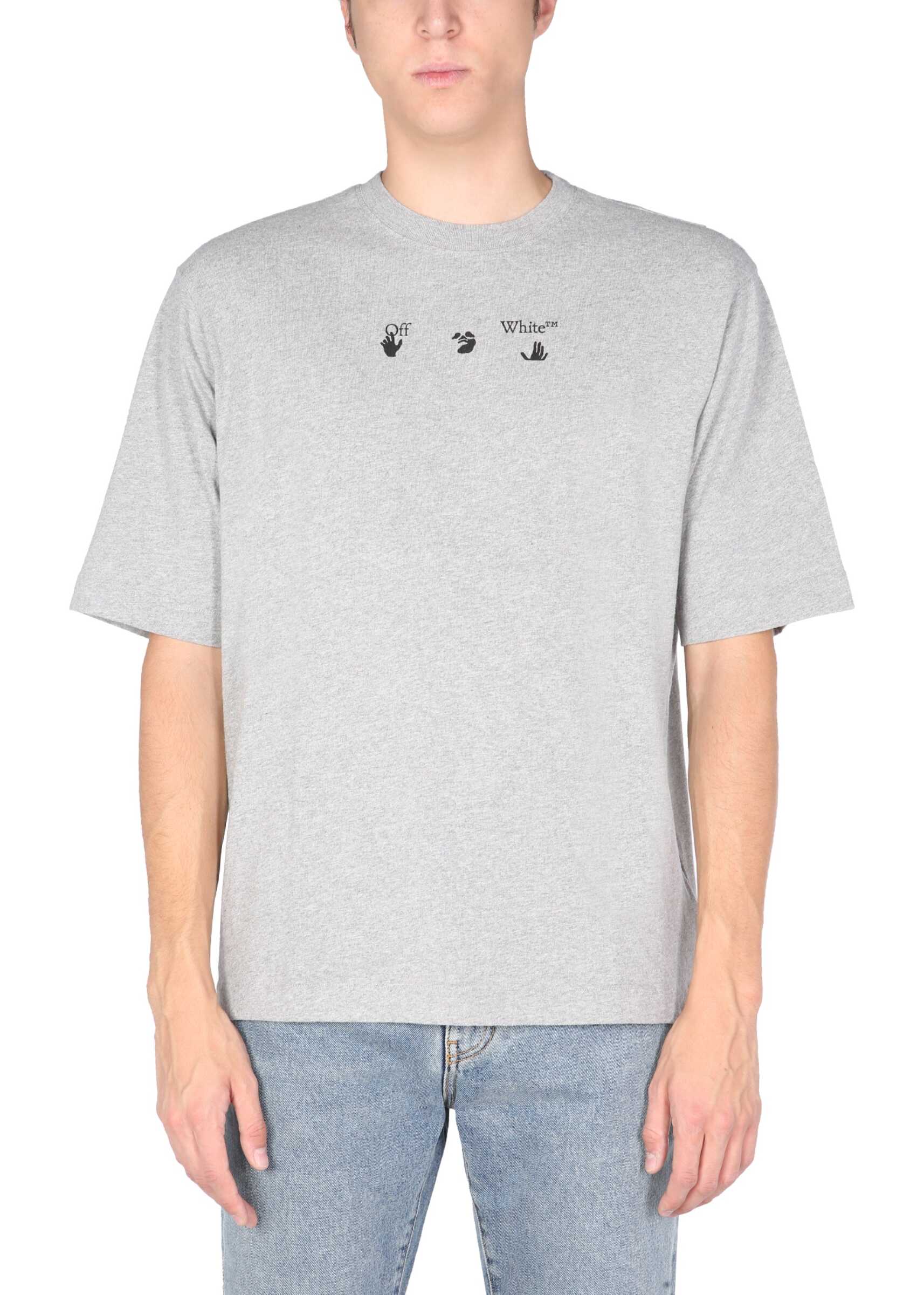 Off-White "Negative Arrow" T-Shirt OMAA119_F21JER0220810 GREY