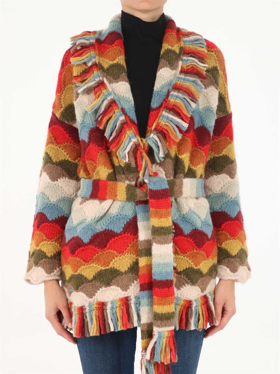 ALANUI Rainbow Mountains Cardigan LWHB053F21KNI020 Multicolor