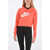 Nike Printed Crop Sweatshirt Pink