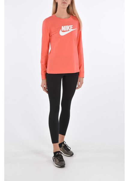 Bluze casual Nike Logo Printed T-Shirt Orange Femei (BM 8648799) 3