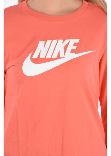 Bluze casual Nike Logo Printed T-Shirt Orange Femei (BM 8648799) 4