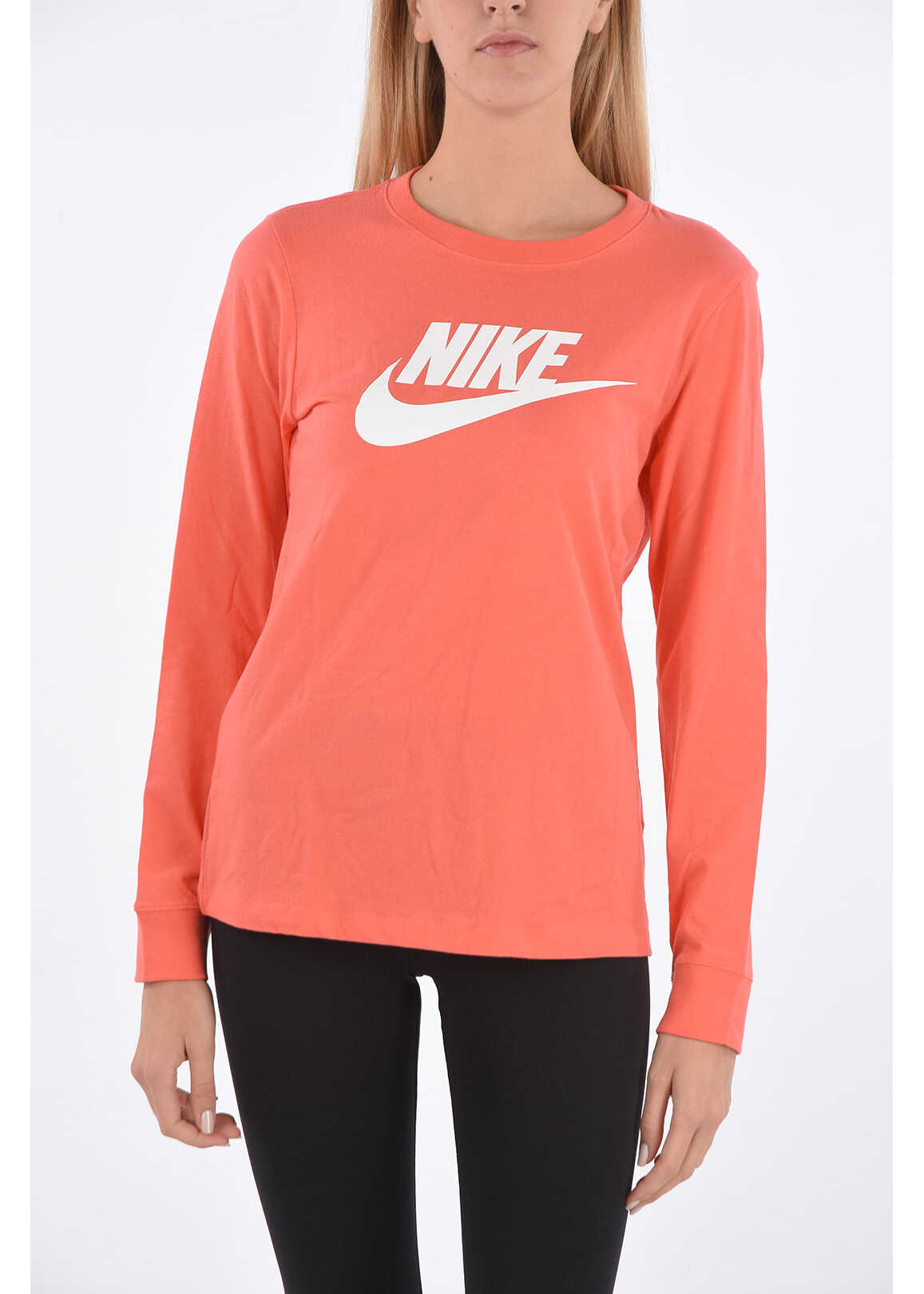 Nike Logo Printed T-Shirt Orange image12