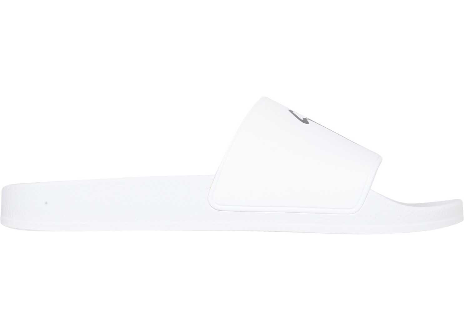 Giuseppe Zanotti Rubber Slide Sandals WHITE b-mall.ro