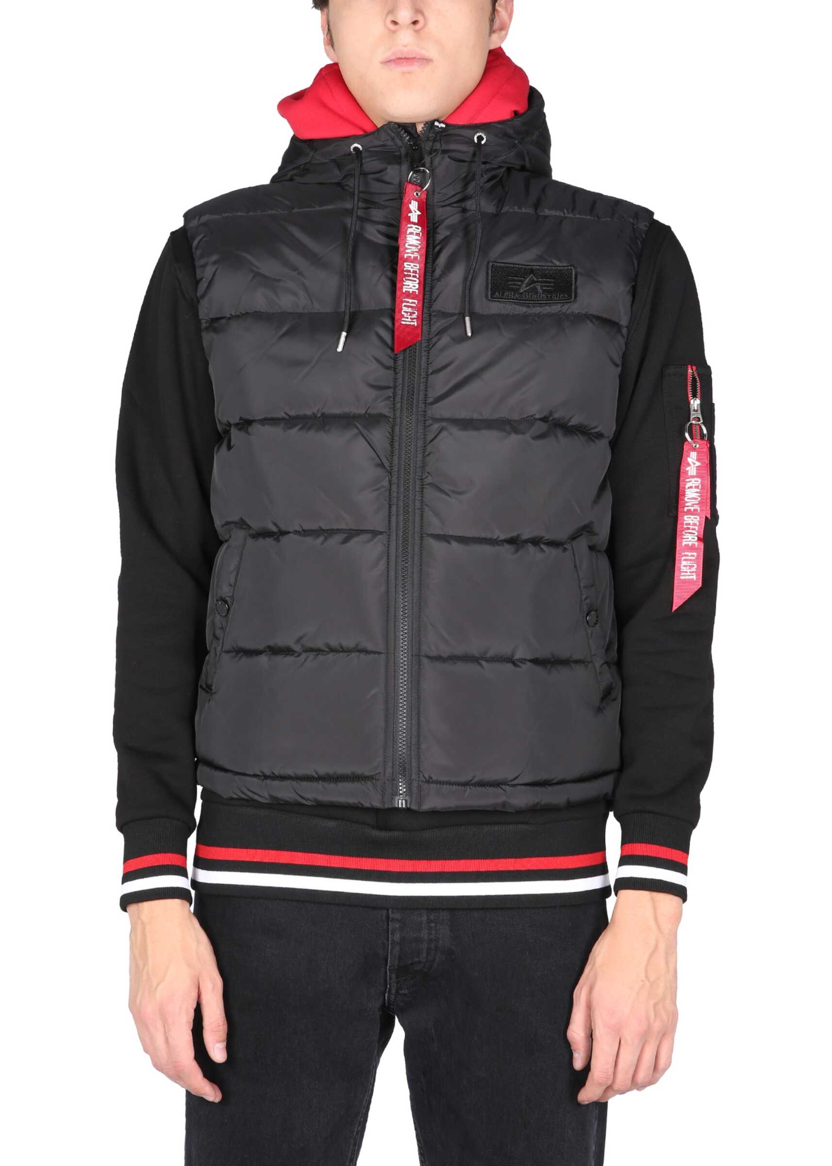 Alpha Industries Quilted Vest 118110_03 BLACK