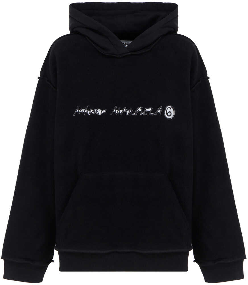 MM6 Maison Margiela Balenciaga Hoodie S62GU0052S25528 BLACK