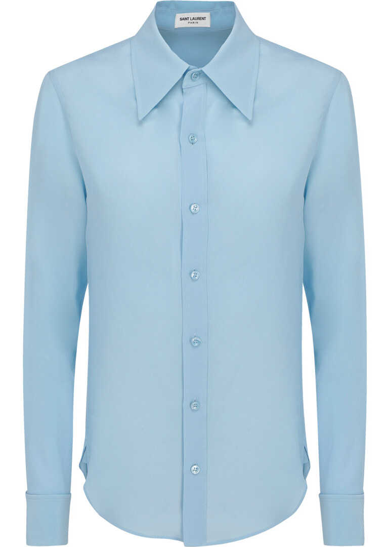 Saint Laurent Shirt 679108Y100W BLEU CIEL