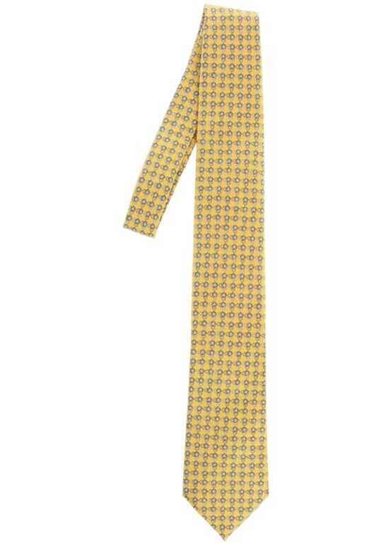 Ermenegildo Zegna Ez Tailoring Silk Tie Yellow