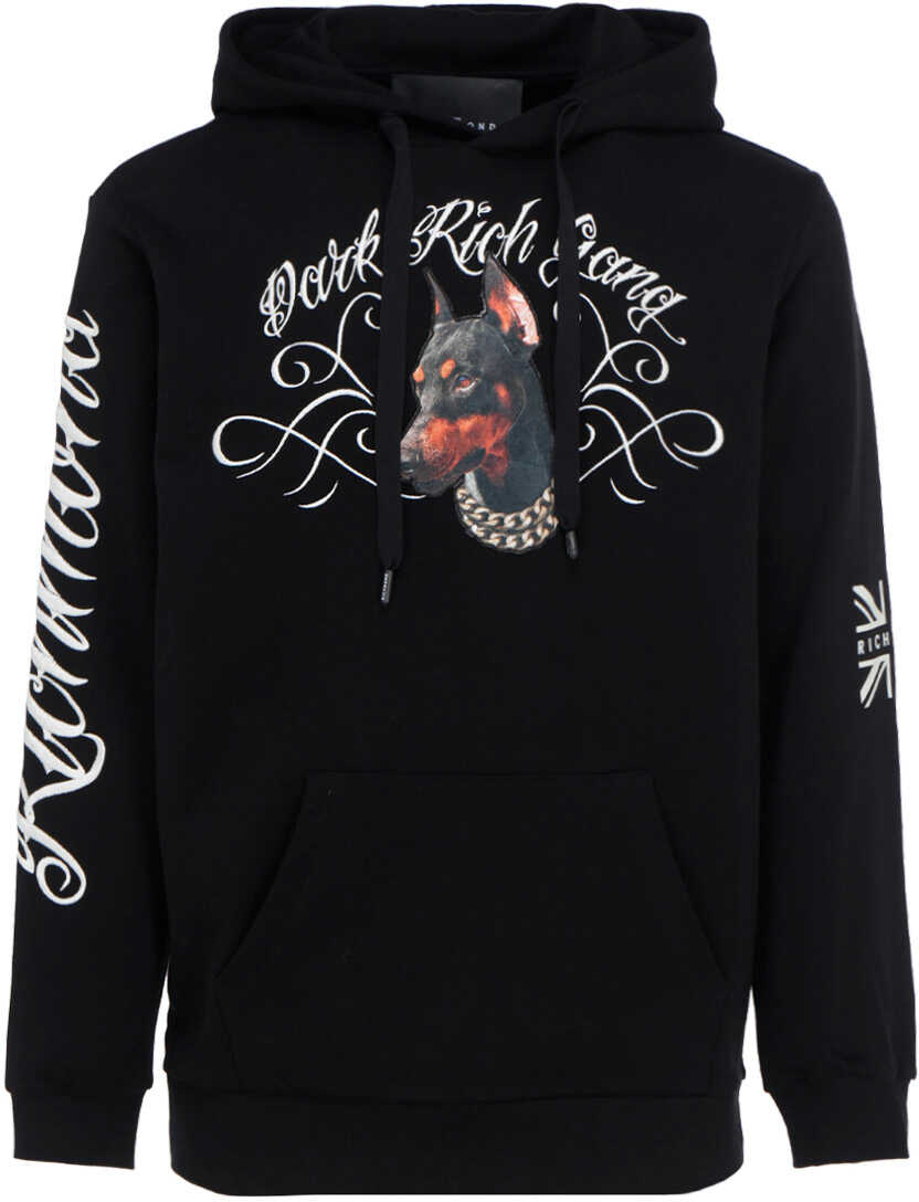 John Richmond x Dark Polo Gang Hoodie RMA21298FE BLACK