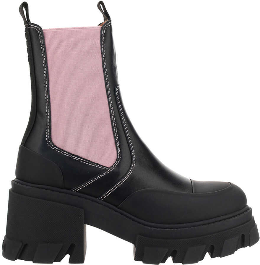 Ganni Boots S1578 BLACK/PINK