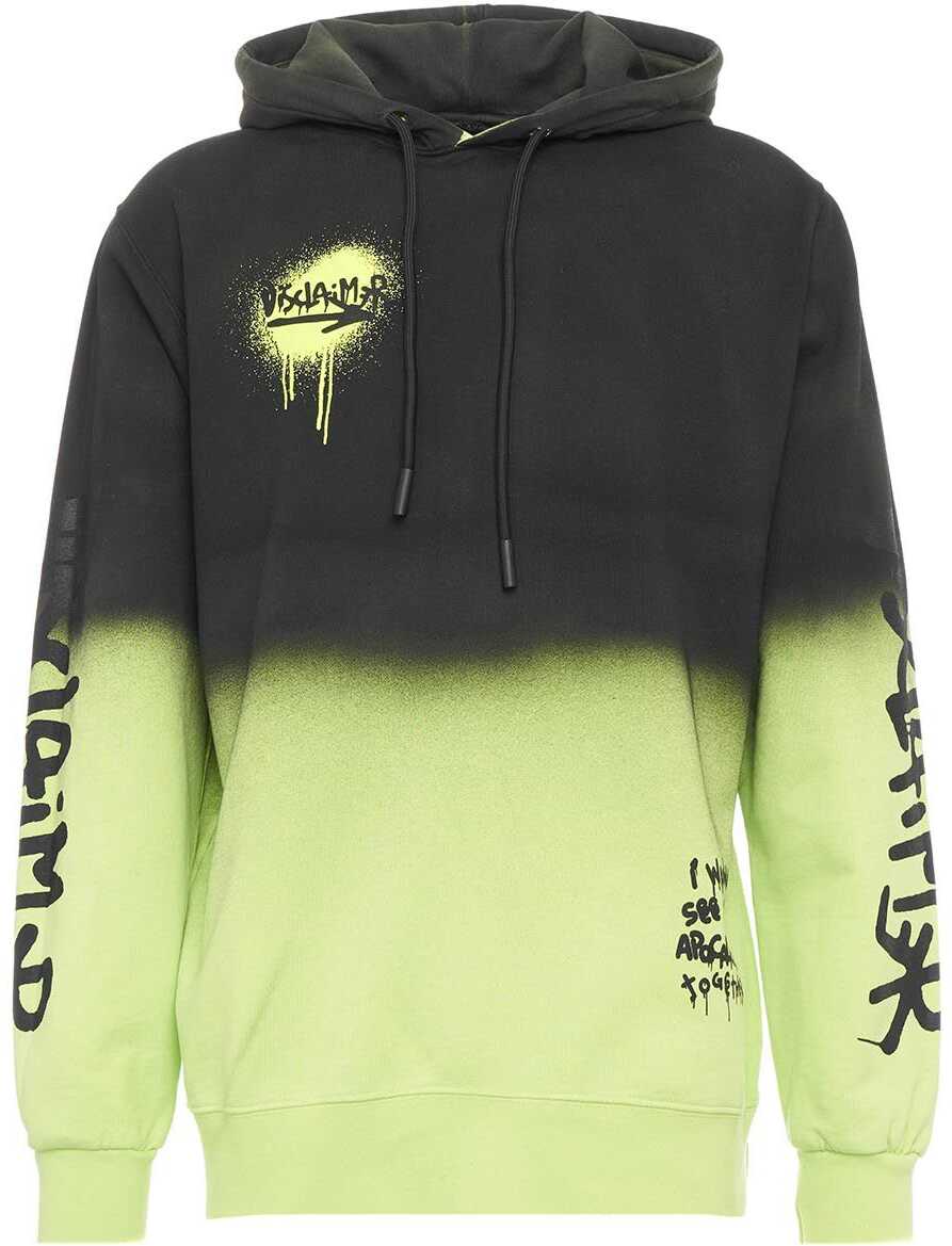 Disclaimer Hoodie with logoprint Green