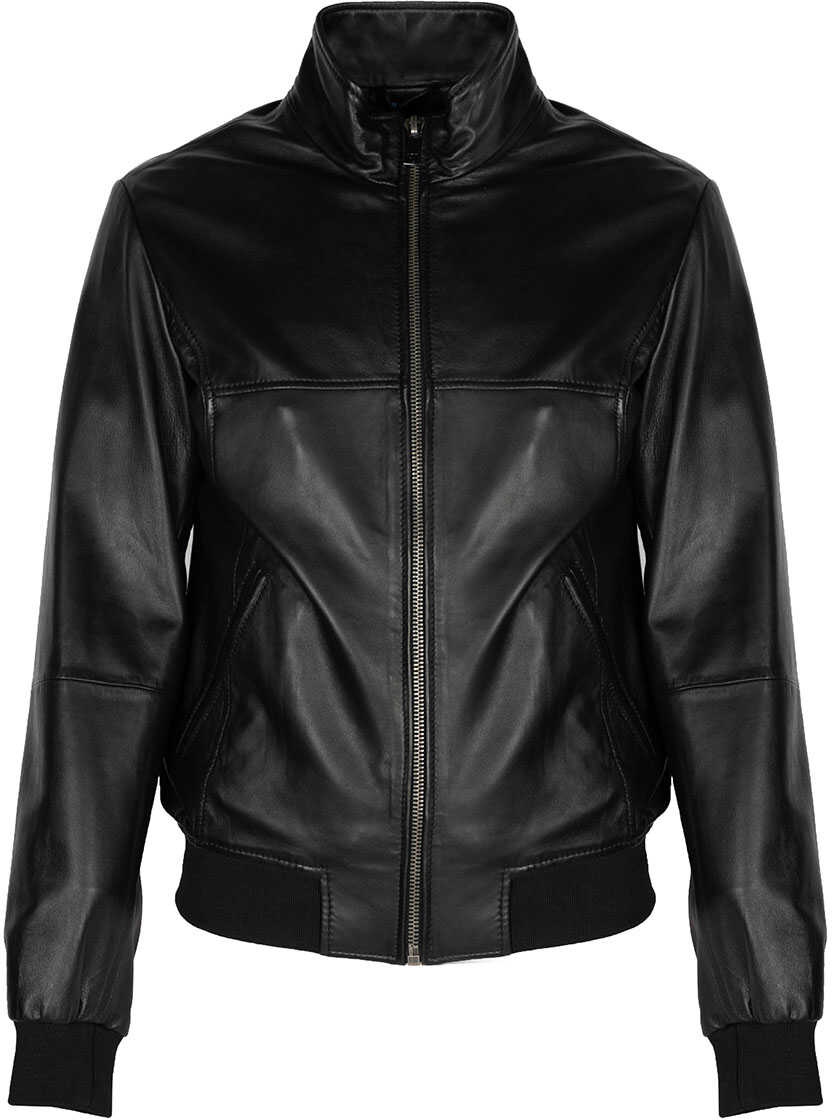 Trussardi Leather Bomber 52S00450 Czarny