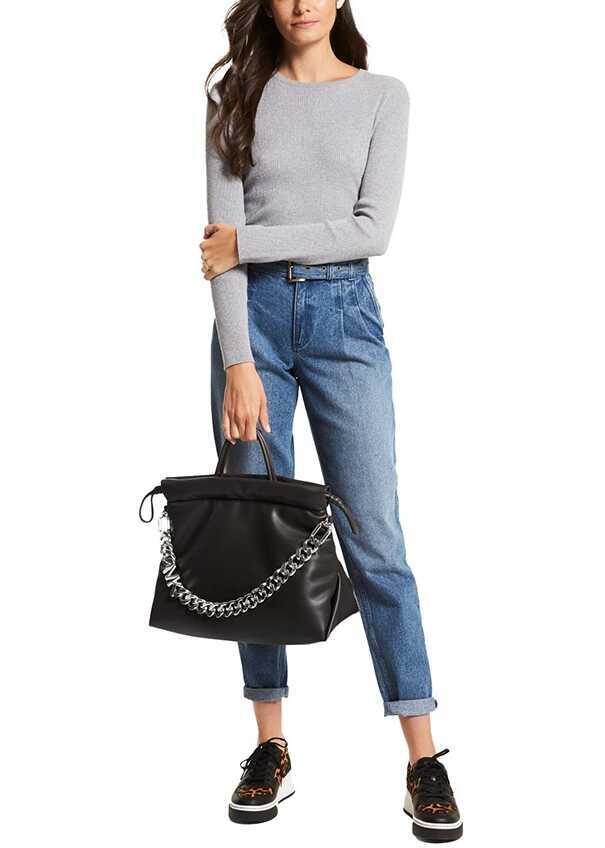 Genti de mana Michael Kors Lina Bag 30F1S9NT8U Black Femei (BM 8655174) 3