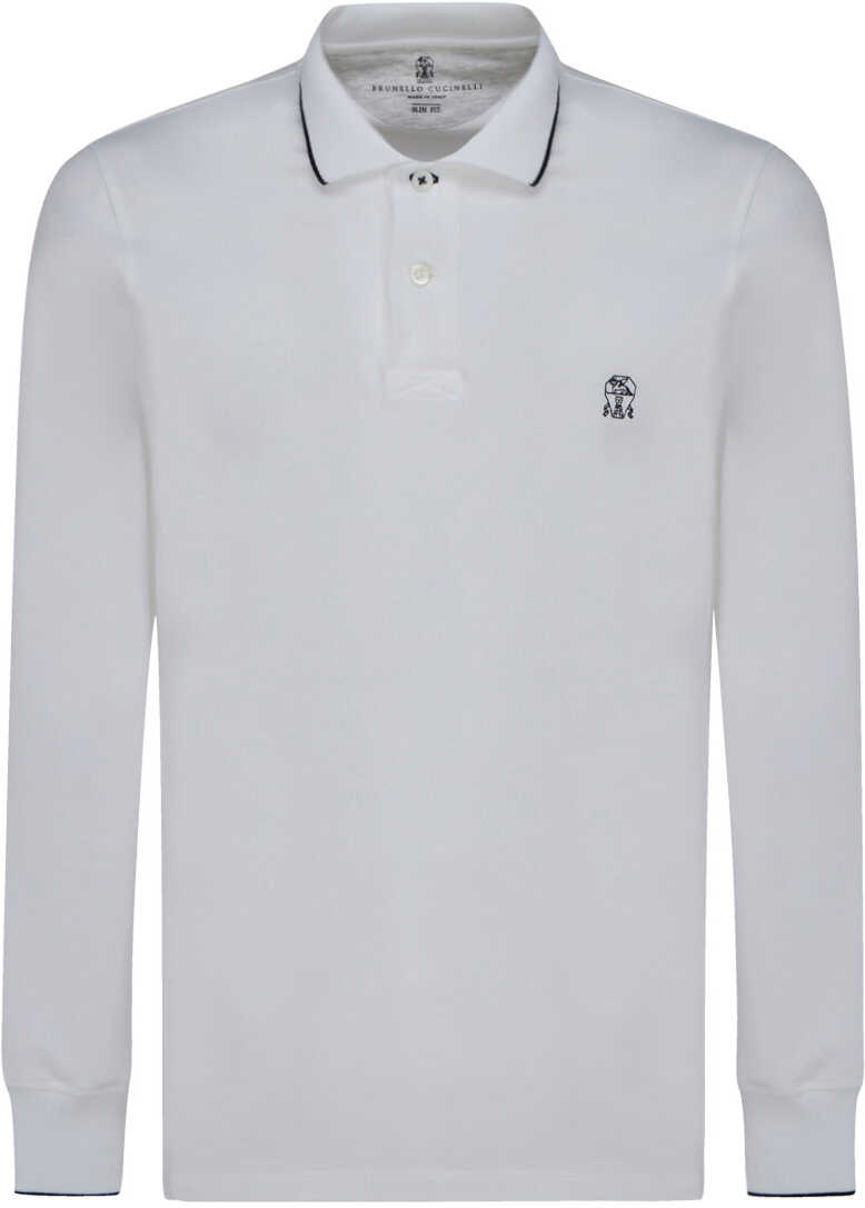 Brunello Cucinelli Polo Shirt M0T639769G OFF WHITE image