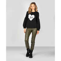 Blugi drepti Trussardi Faux Leather 56J00002