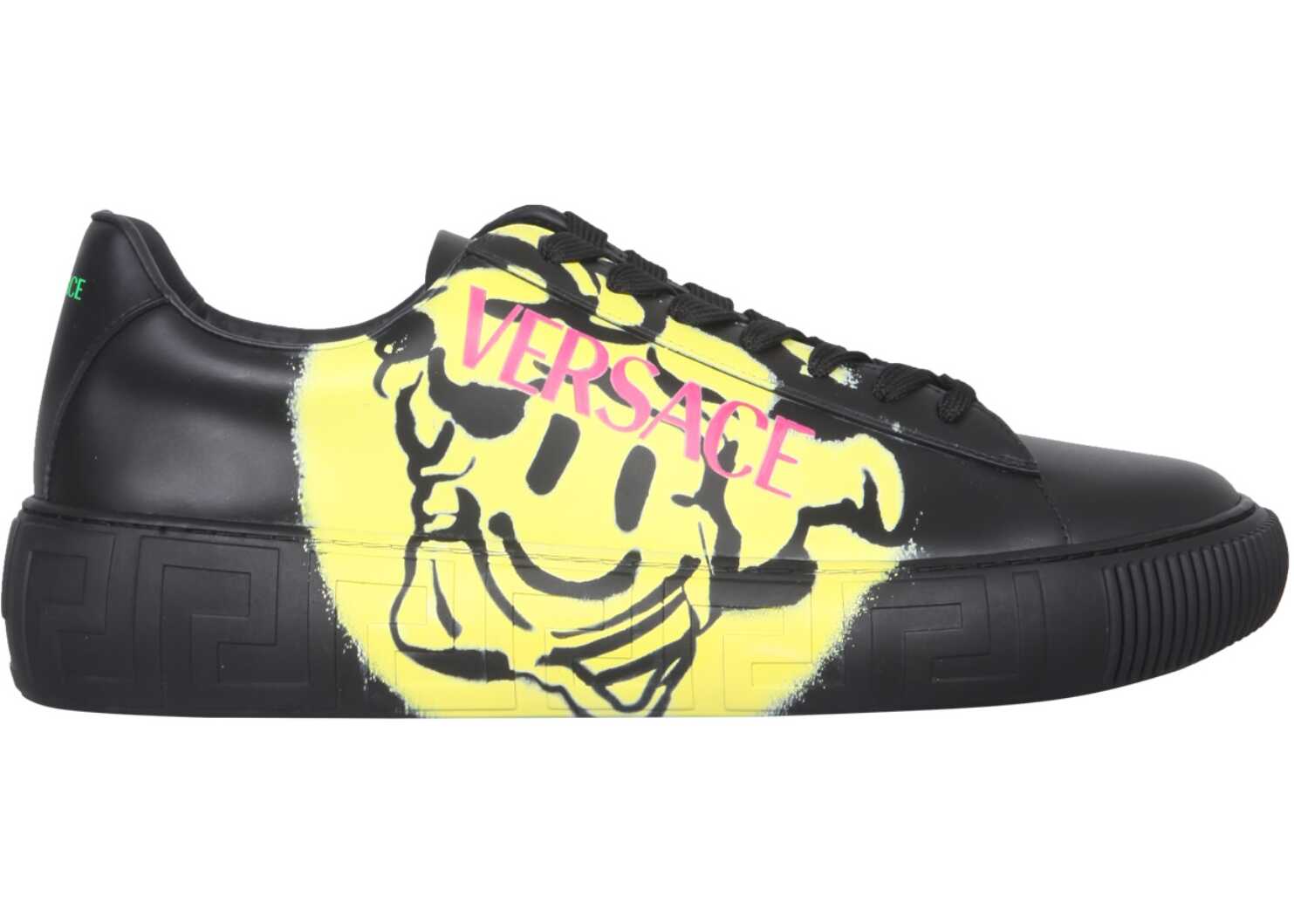 Versace Greek Medusa Smile Sneakers DSU8404_1A019982B670 BLACK