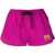 Versace Shorts With Greek Logo Patch FUCHSIA