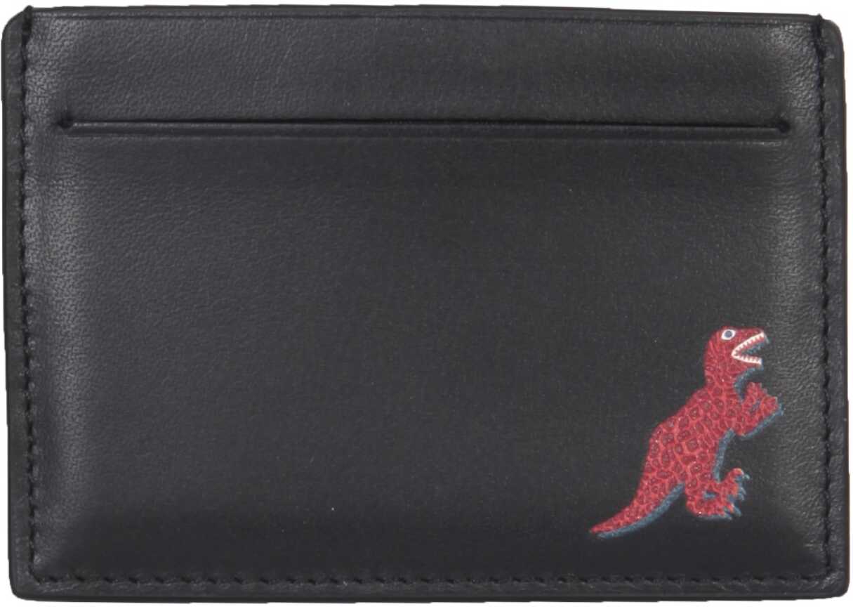PS by Paul Smith Leather Card Holder M2A/5065/GDINO_79 BLACK