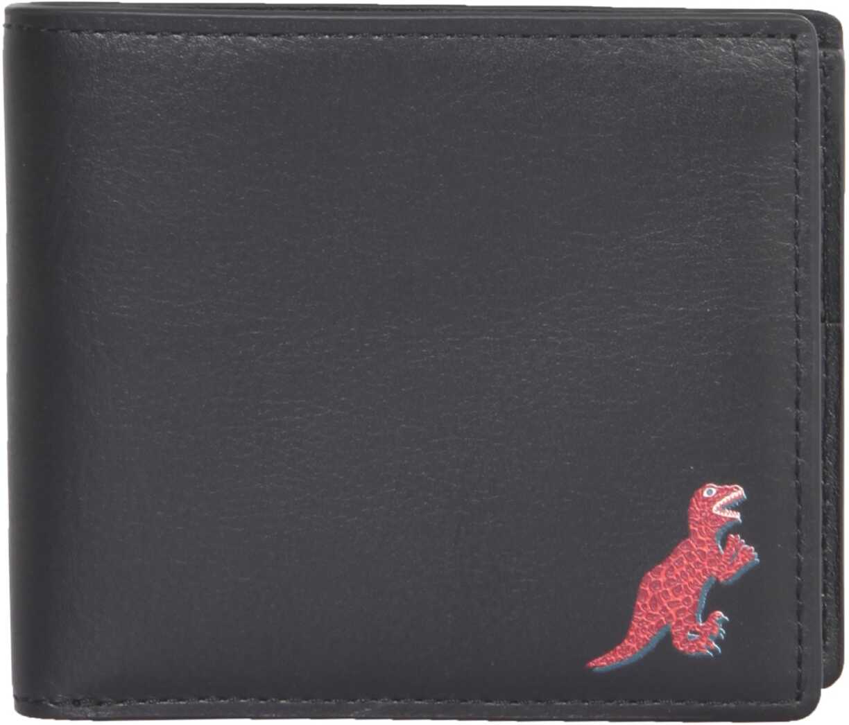PS by Paul Smith Leather Bifold Wallet M2A/5321/GDINO_79 BLACK