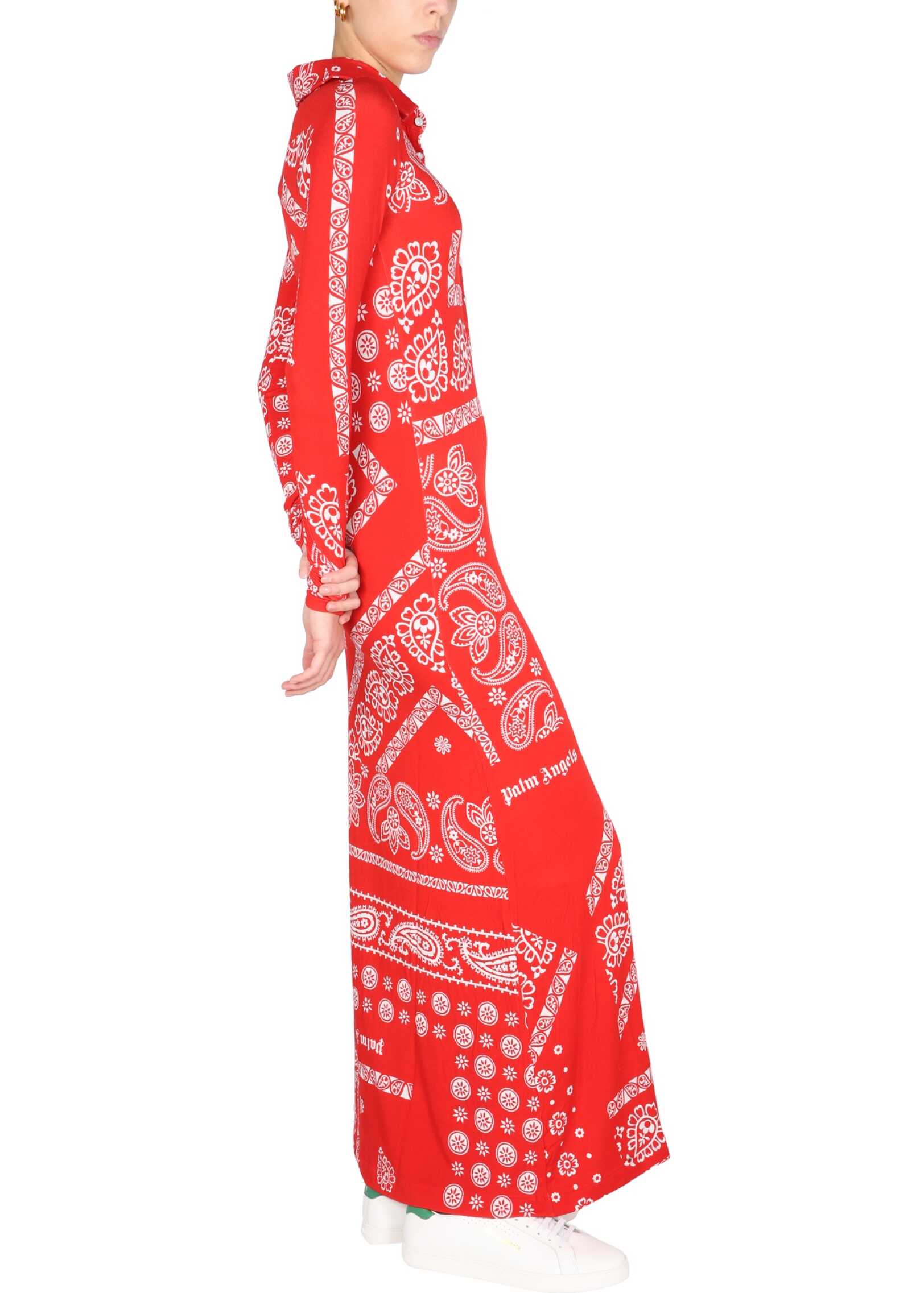 Palm Angels Dress With Bandana Print PWDB115_F21FAB0012501 RED