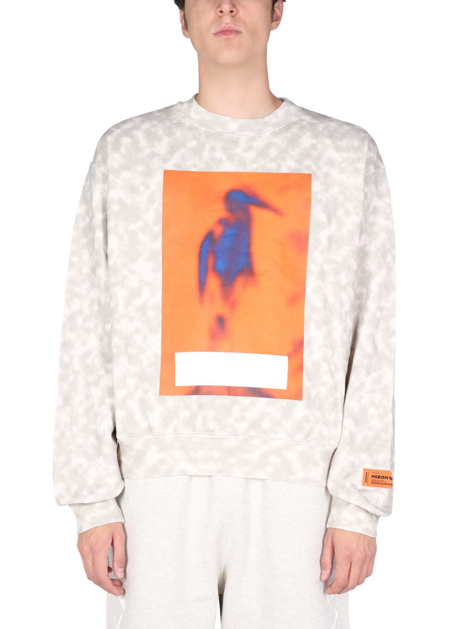 Heron Preston "Censored" Sweatshirt HMBA016_F21JER0046122 BEIGE