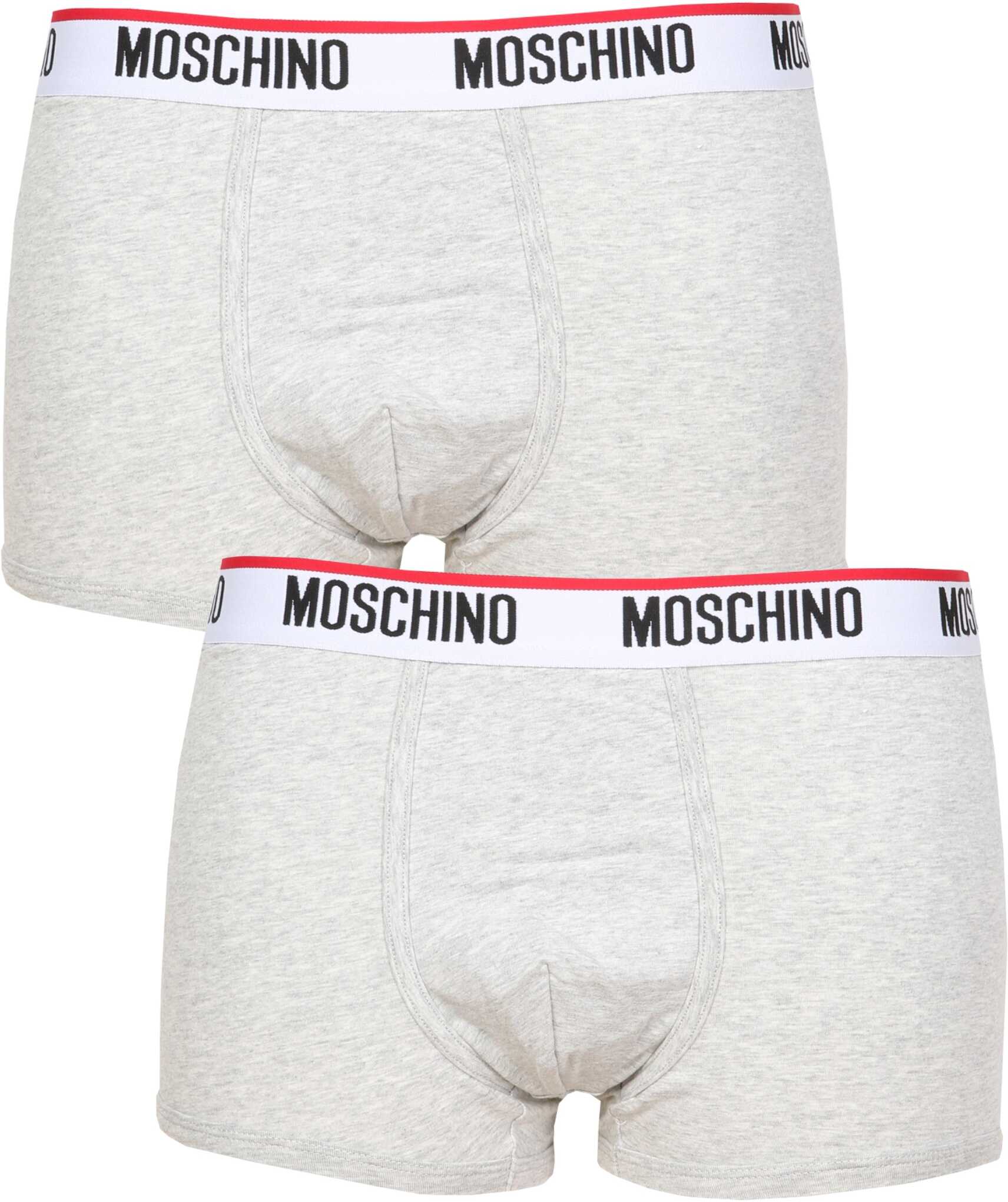 Moschino Pack Of Two Boxers With Logo Band 47518119_0489 GREY