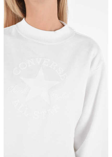 Hanorace Converse All Star Printed Sweatshirt White Femei (BM 8662818) 3