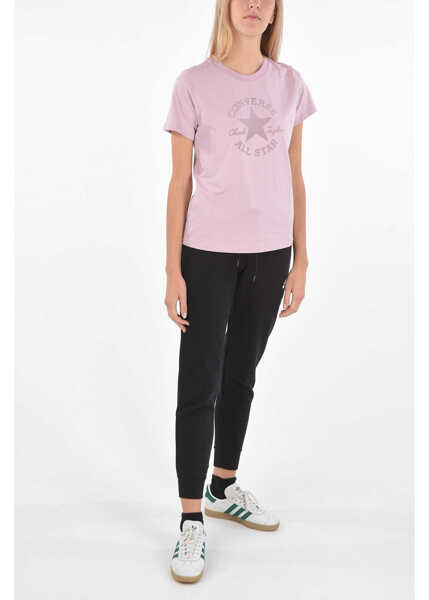 Tricouri Converse All Star Printed T-Shirt Pink Femei (BM 8663043) 4