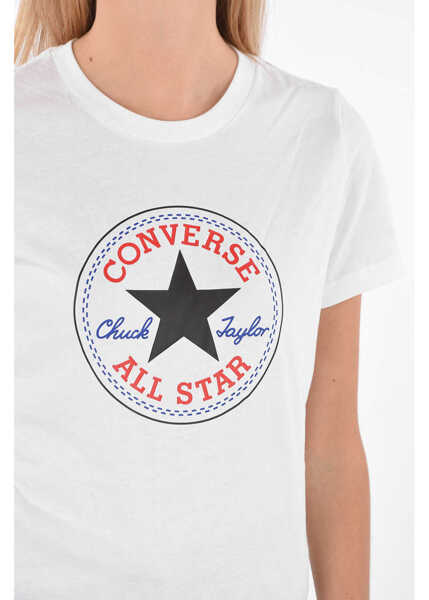 Tricouri Converse All Star Printed T-Shirt White Femei (BM 8664012) 3