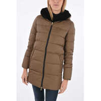 Geci de iarna Detachable Real Fur Trim Carys Down Jacket Femei