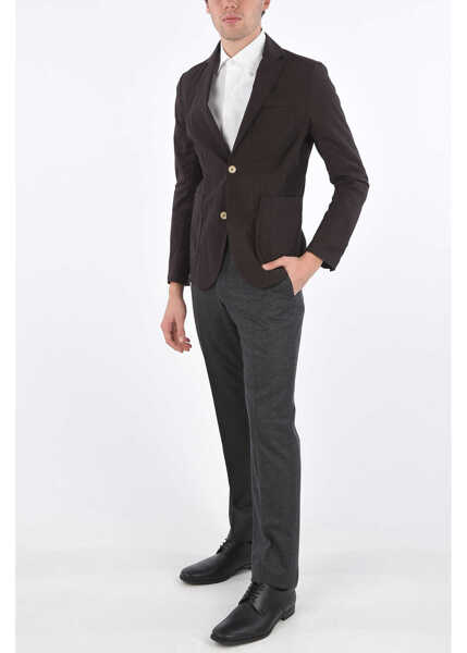 Sacouri CORNELIANI Cc Collection Nylon Honeycomb Blazer Brown Barbati (BM 8665146) 3