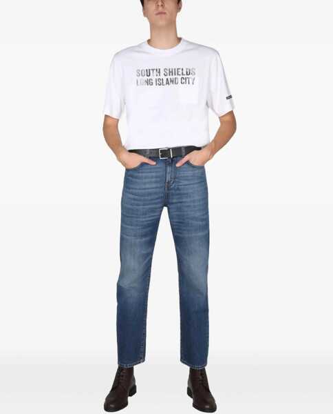 Tricouri Barbour Barbour X Engineered Garments T-Shirt WHITE Barbati (BM 8669958) 2